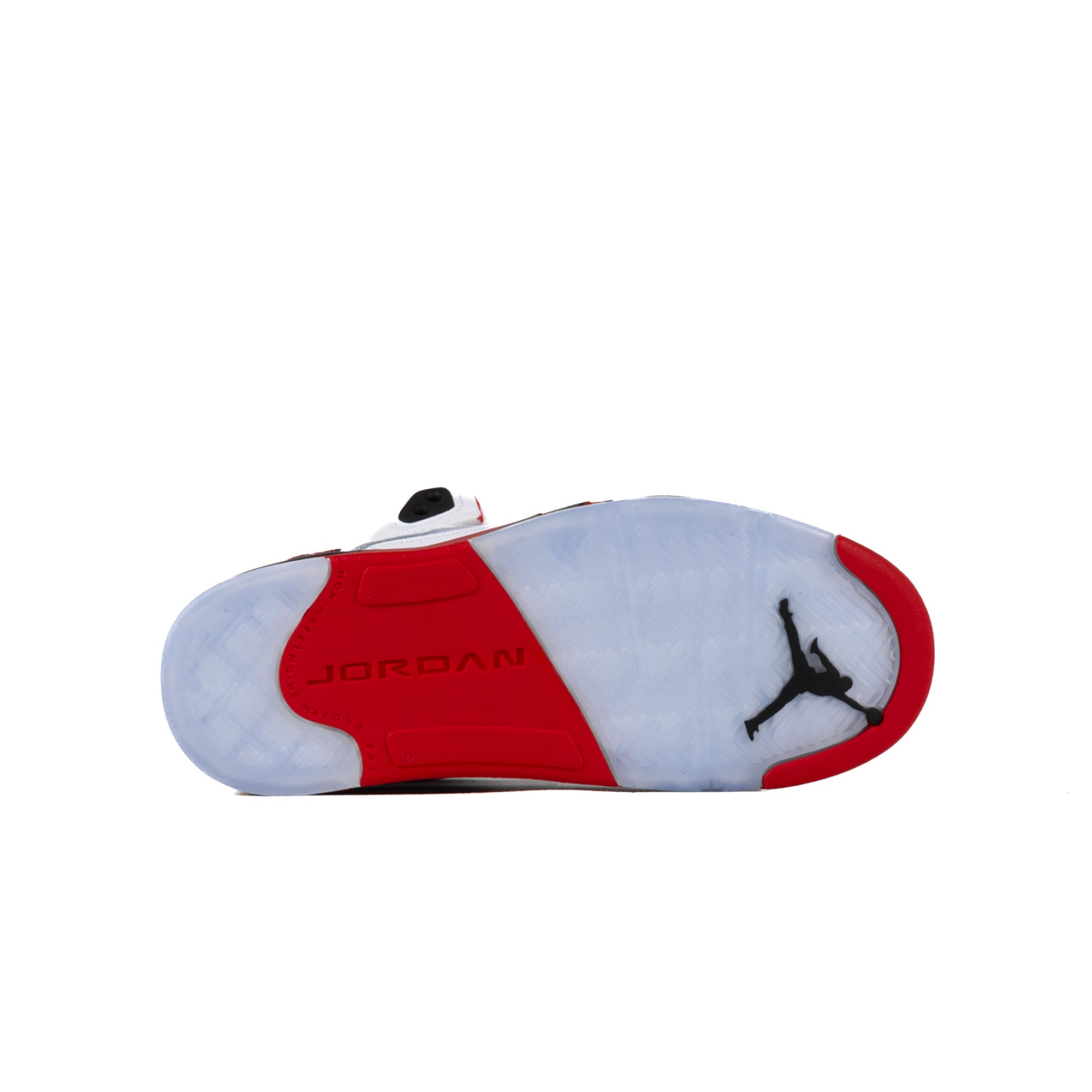 Nike Air Jordan 5 Retro OG "Black Tongue" (PS) White/Fire Red/Black HQ7979-101