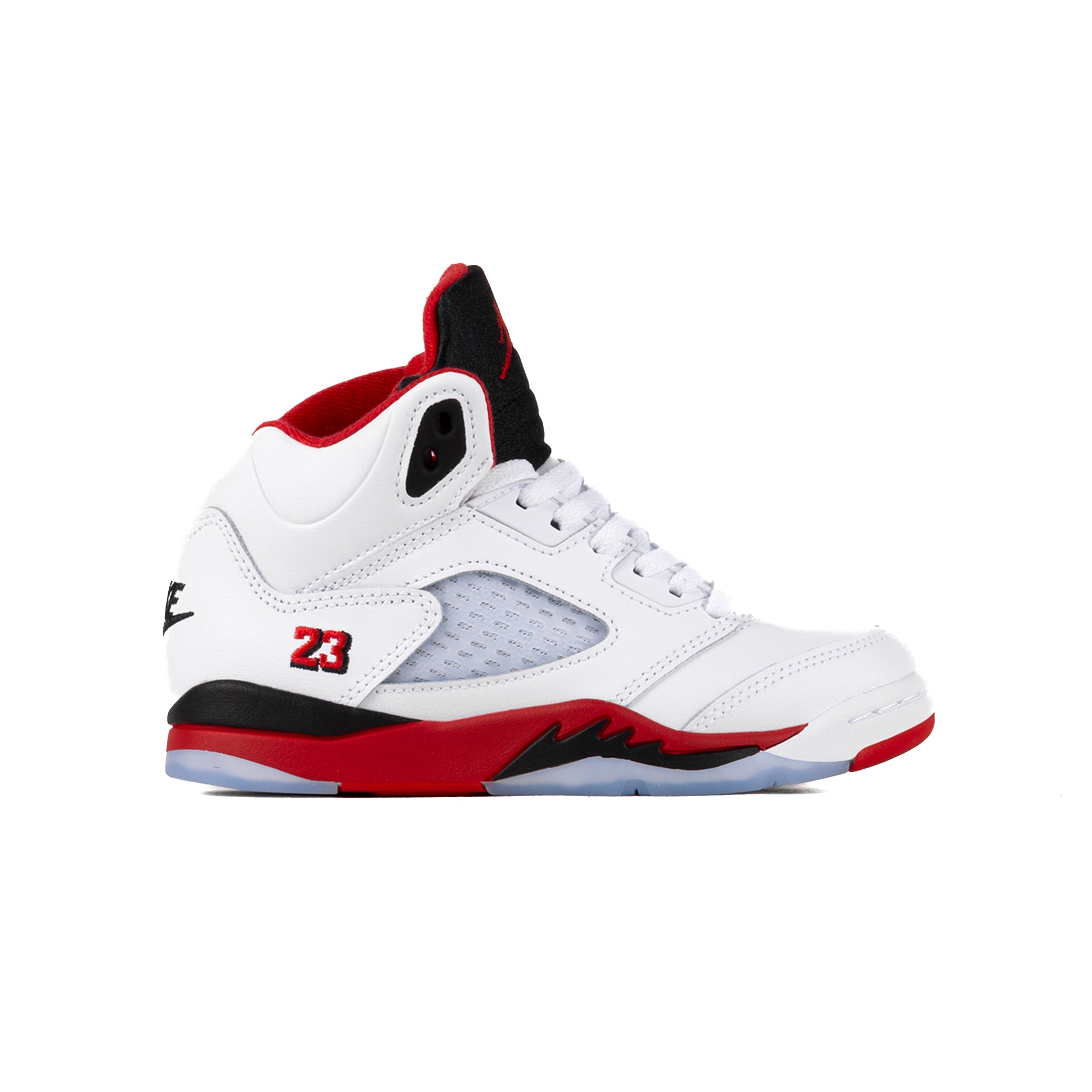 Nike Air Jordan 5 Retro OG "Black Tongue" (PS) White/Fire Red/Black HQ7979-101