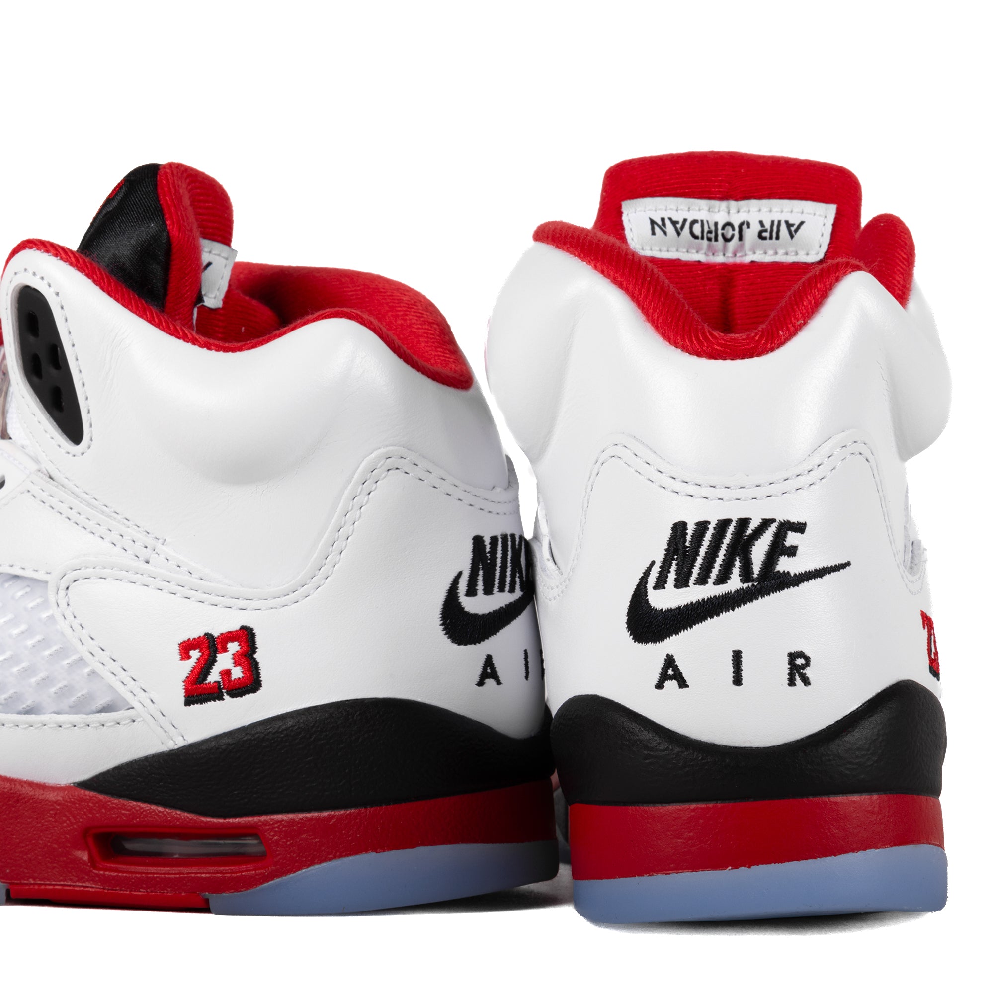 Nike Air Jordan 5 Retro OG "Black Tongue" (GS) White/Fire Red/Black HQ7980-101