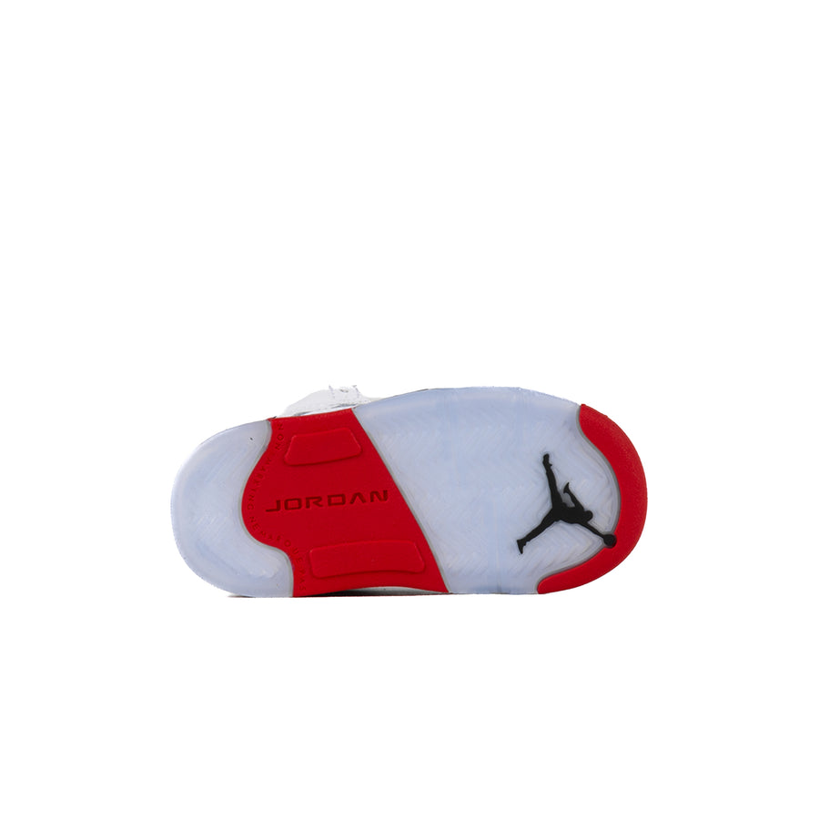 Nike Air Jordan 5 Retro OG "Black Tongue" (TD) White/Fire Red/Black HQ7981-101