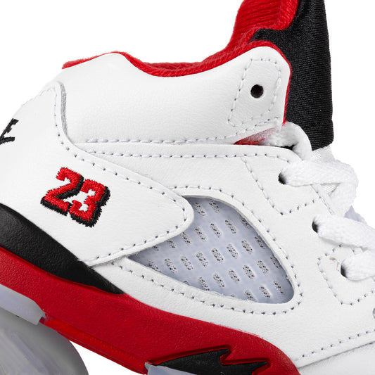 Nike Air Jordan 5 Retro OG "Black Tongue" (TD) White/Fire Red/Black HQ7981-101