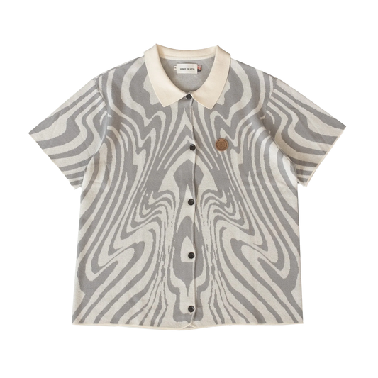 Honor The Gift Dazed Short Sleeve Button Up Bone