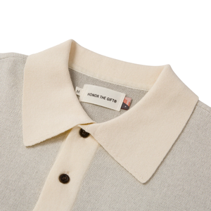 Honor The Gift Knit H Pattern Polo Bone