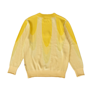 Honor The Gift Jacquard Drip Sweater Yellow