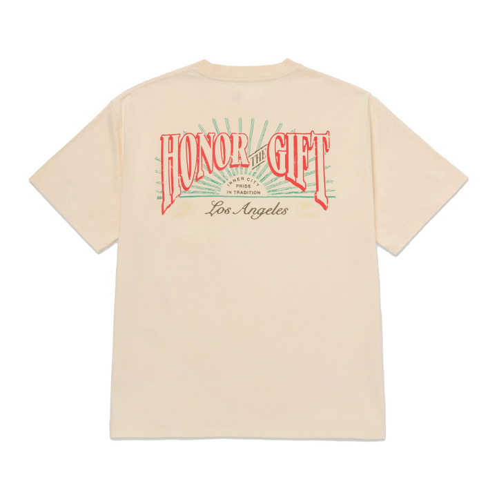 Honor The Gift HTG Cigar Label Short Sleeve T-Shirt Bone