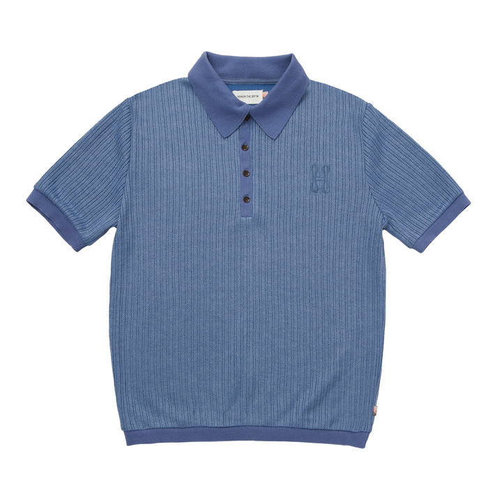Honor The Gift Knit Polo Shirt Blue