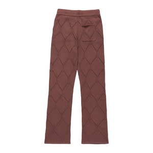 Honor The Gift Diamond Knit Pant Brown