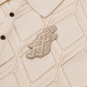 Honor The Gift Diamond Knit Polo Cream