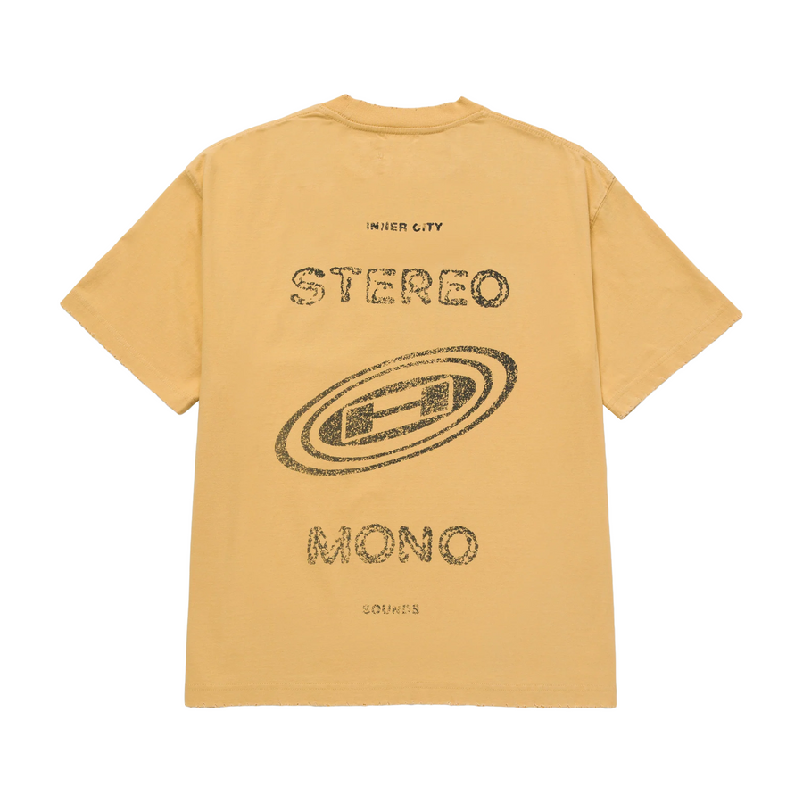 Honor The Gift Stereo Mono T-Shirt Yellow