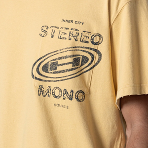 Honor The Gift Stereo Mono T-Shirt Yellow