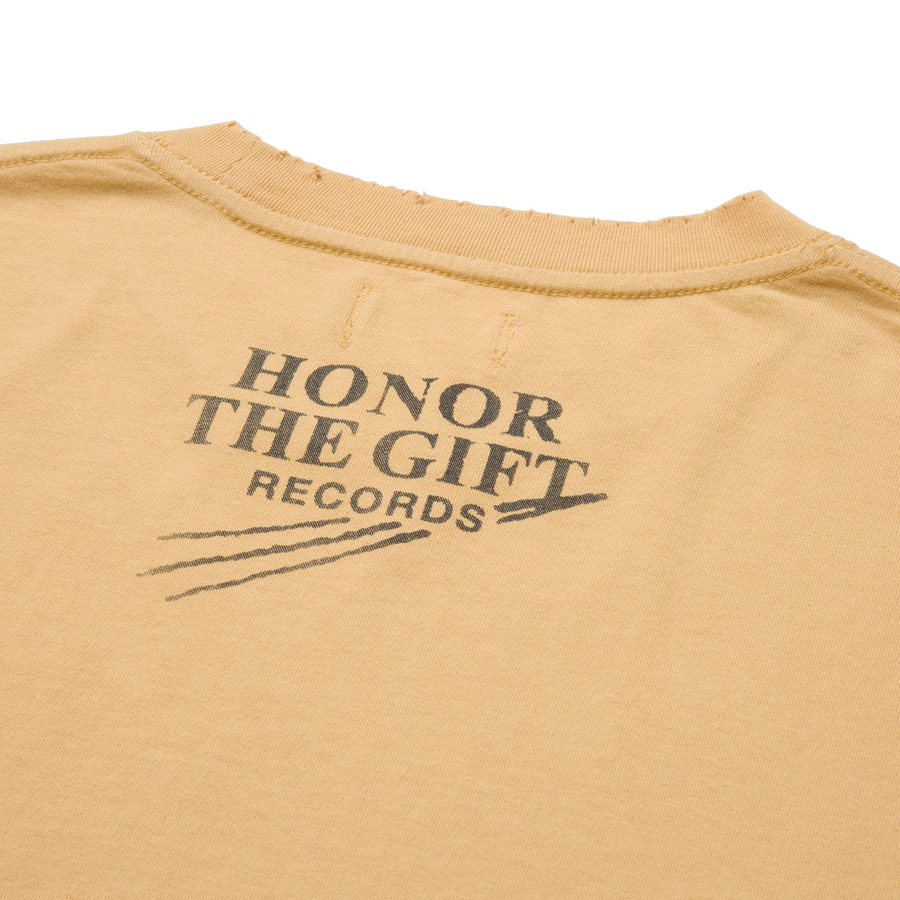 Honor The Gift Lightning Hand T-Shirt Yellow