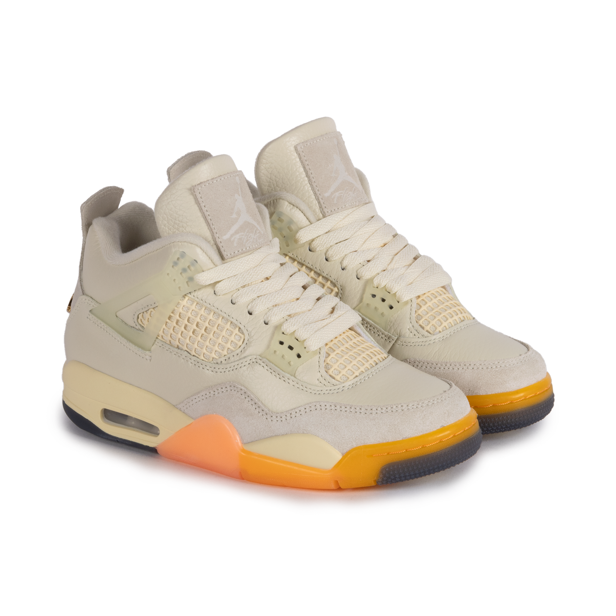 Nike Women's Air Jordan 4 Retro "Birds of Paradise" Coconut Milk/Muslin/B Mango HV0823-101