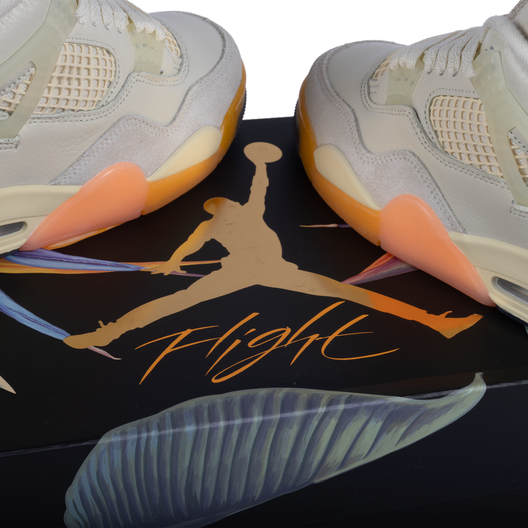 Nike Women's Air Jordan 4 Retro "Birds of Paradise" Coconut Milk/Muslin/B Mango HV0823-101