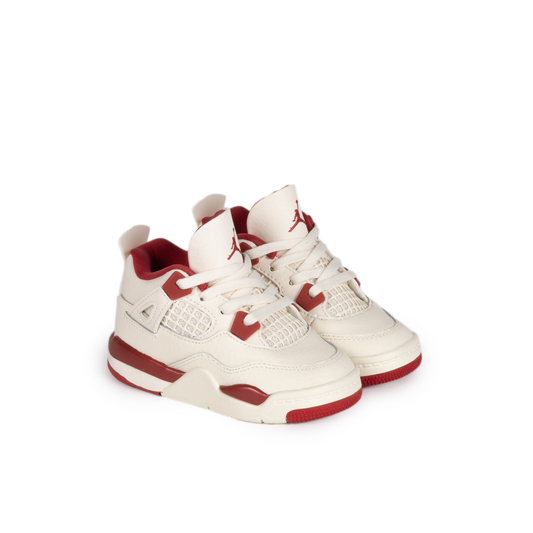 Nike Air Jordan 4 Retro (TD) "Valentine's Day" Pale Ivory/Sierra Red HV4384-108