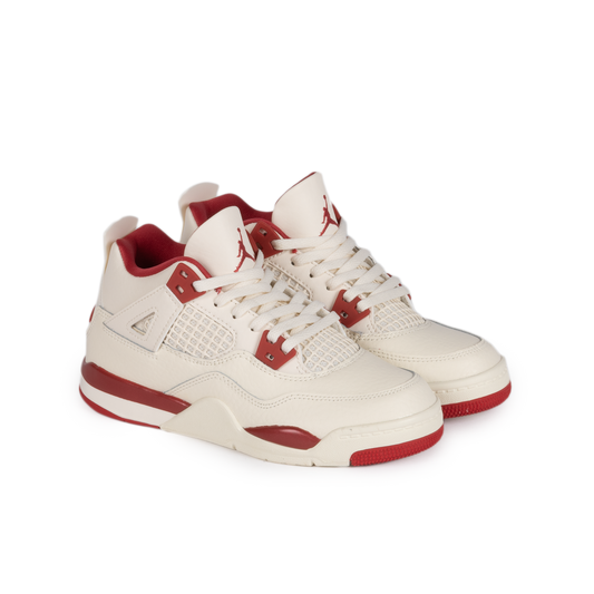 Nike Air Jordan 4 Retro (PS) "Valentine's Day" Pale Ivory/Sierra Red HV4385-108