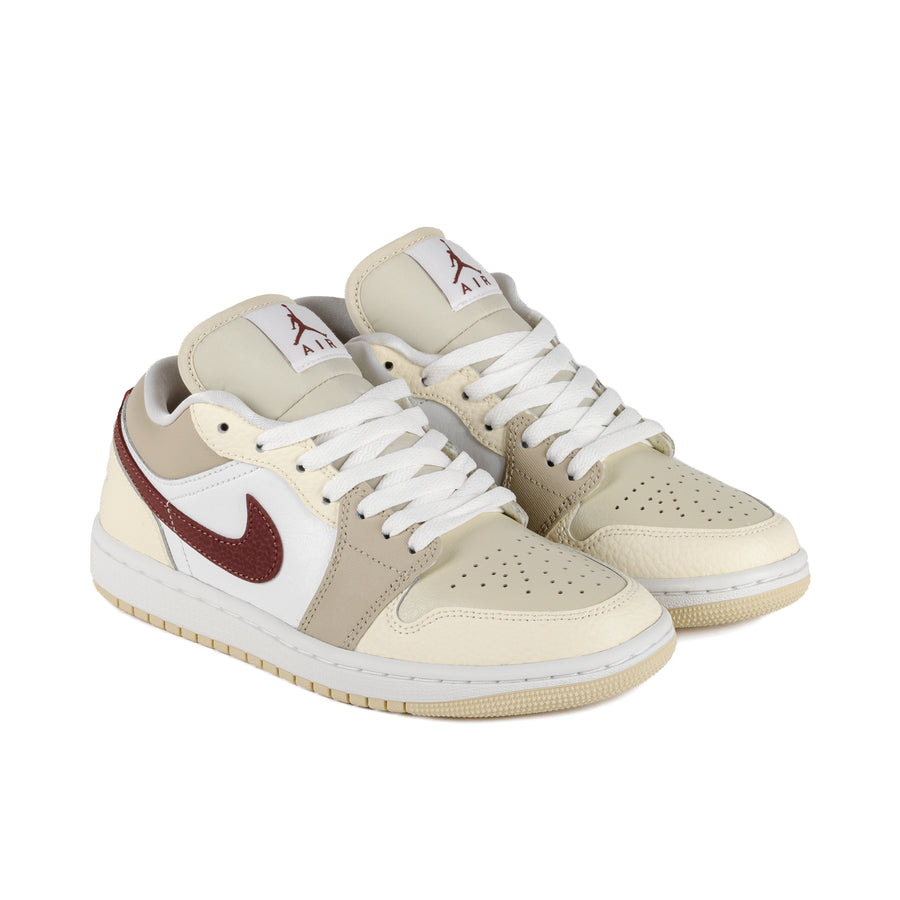 Nike Women's Air Jordan 1 Low Summit White/Red Sepia/Desert Khaki HV6530-100