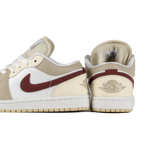 Nike Women's Air Jordan 1 Low Summit White/Red Sepia/Desert Khaki HV6530-100