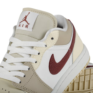 Nike Women's Air Jordan 1 Low Summit White/Red Sepia/Desert Khaki HV6530-100