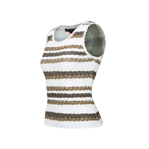 Andersson Bell Women's Hair Braid Stripe Tank Top Beige ATB1263W