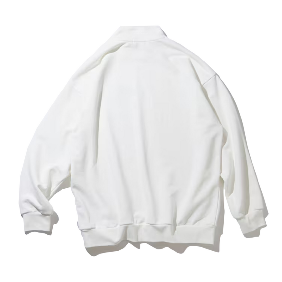 Nautica Japan Half-Zip Felt Arch Logo Pullover White