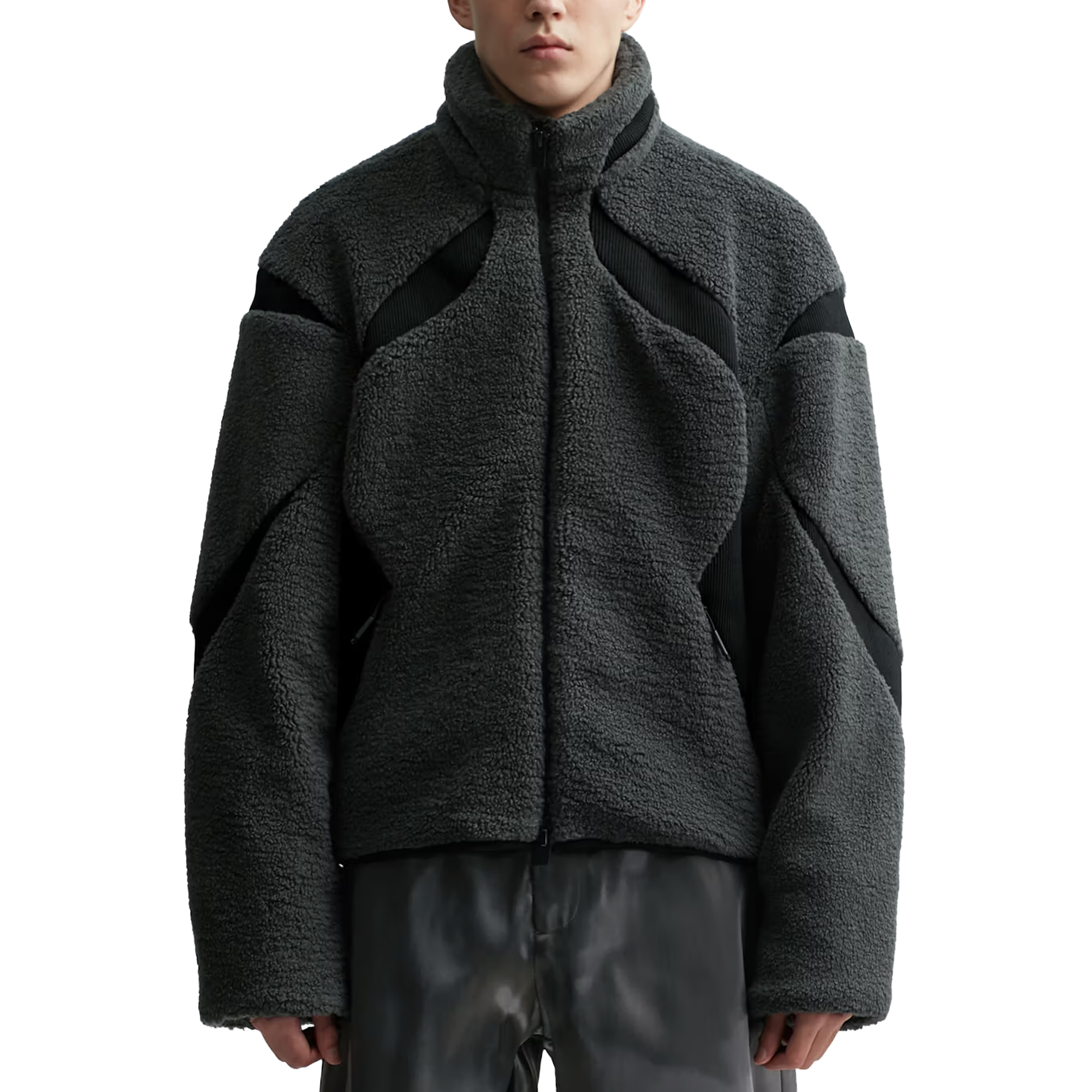 Heliot Emil Custos Fleece Jacket Grey/Black