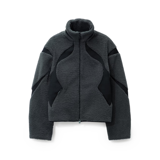 Heliot Emil Custos Fleece Jacket Grey/Black