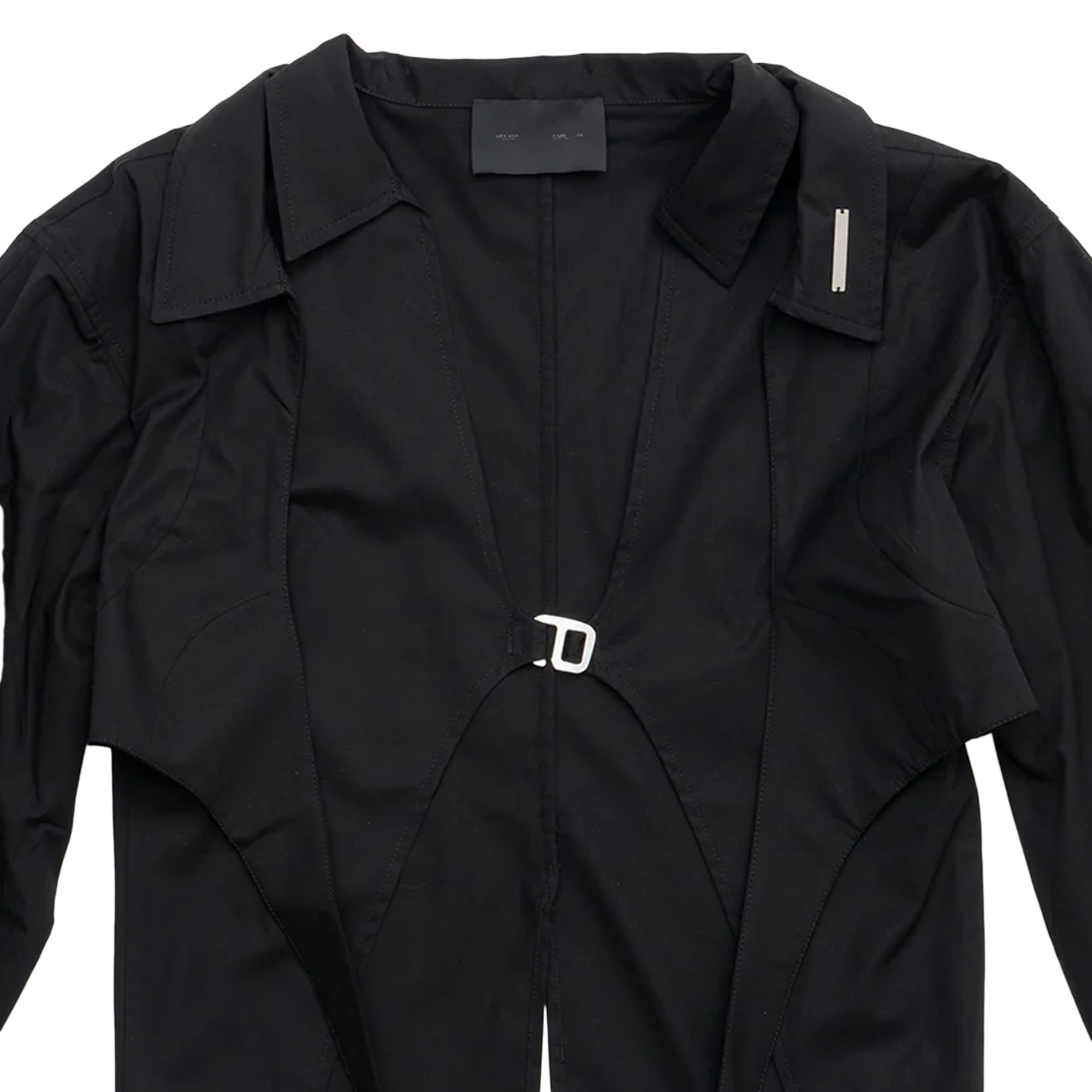 Heliot Emil Women's Duplex Double Collar Shirt Black