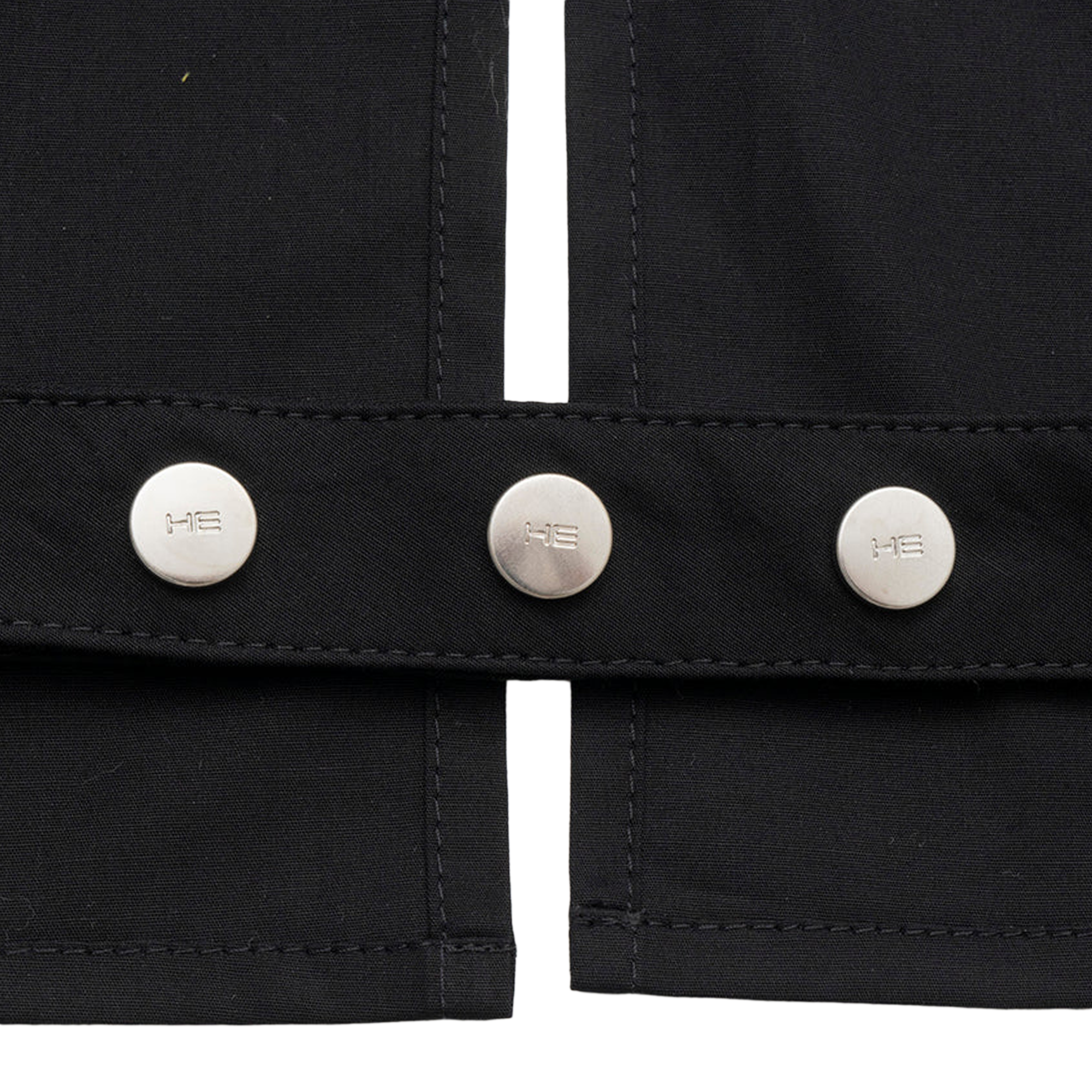 Heliot Emil Women's Duplex Double Collar Shirt Black