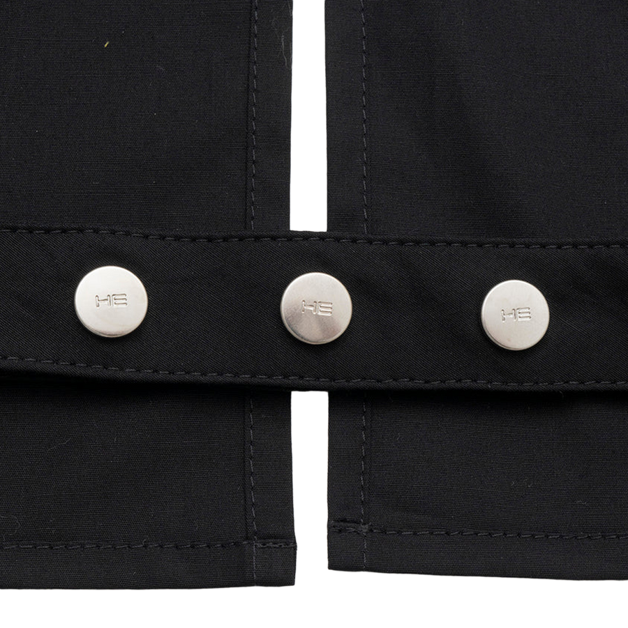Heliot Emil Duplex Double Collar Shirt Black