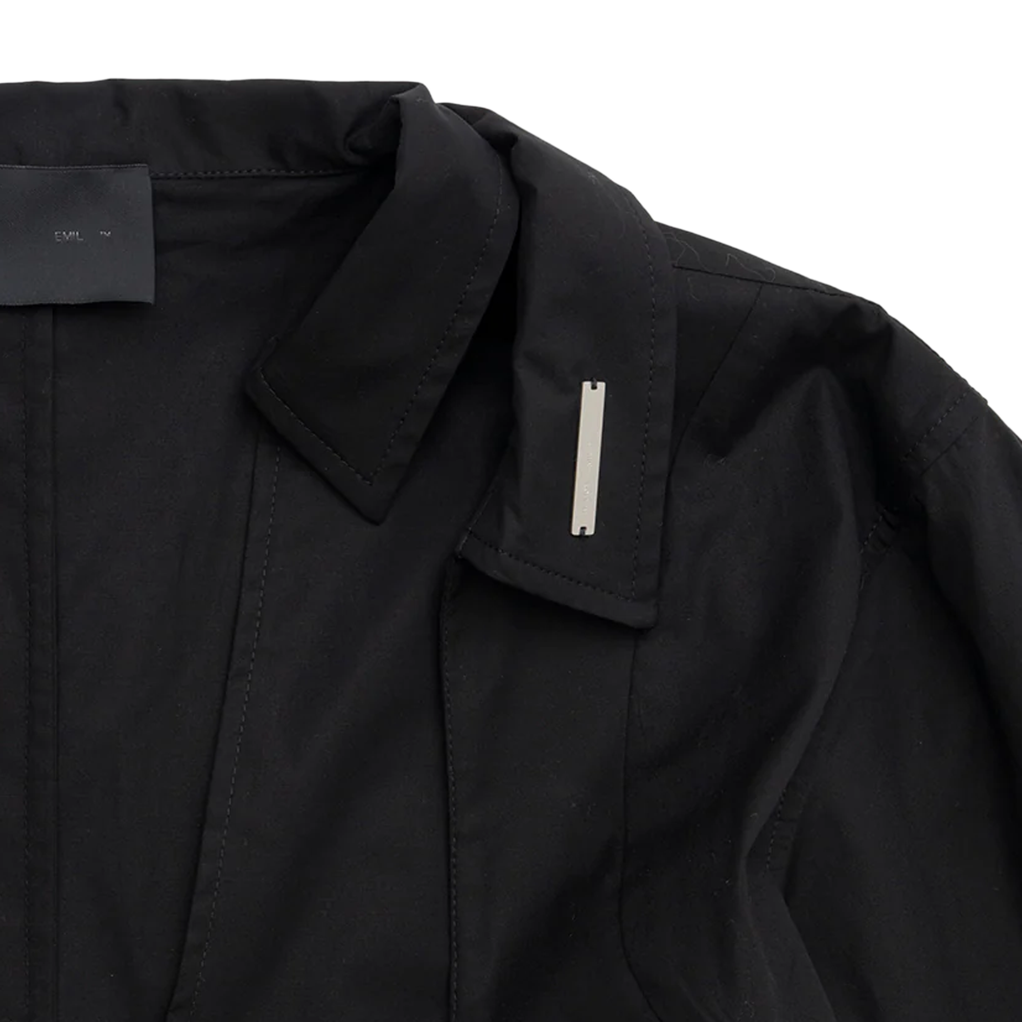 Heliot Emil Women's Duplex Double Collar Shirt Black