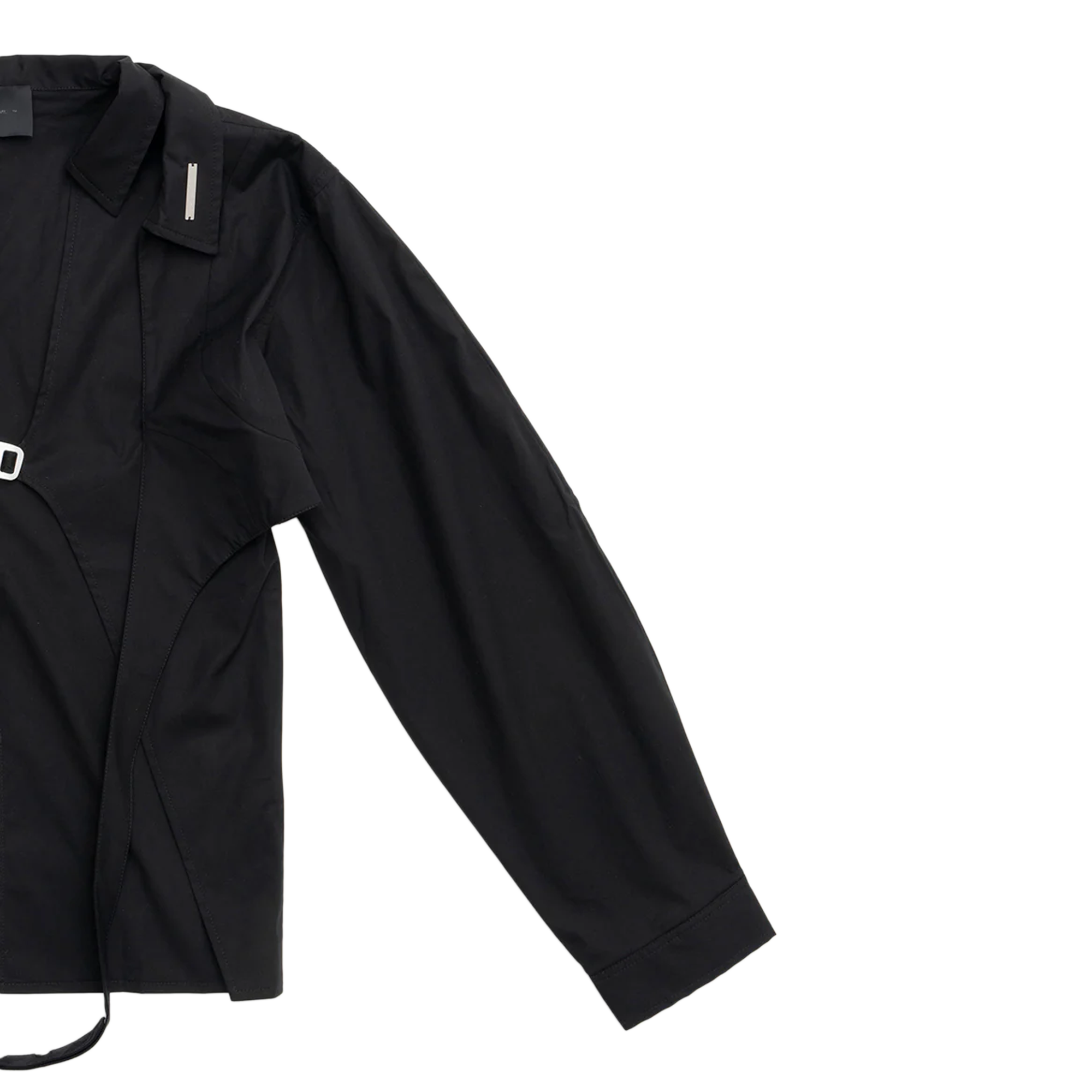 Heliot Emil Women's Duplex Double Collar Shirt Black