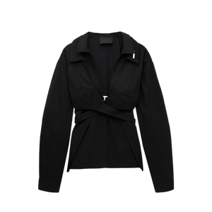 Heliot Emil Duplex Double Collar Shirt Black