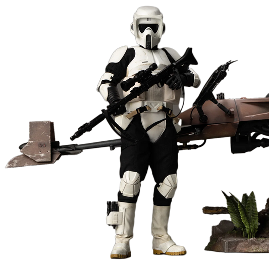 Hot Toys Star Wars - Return of the Jedi: Scout Trooper & Speeder Bike 12" Figure