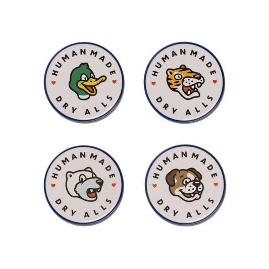 Human Made Animal Coaster Set White HM31GD096