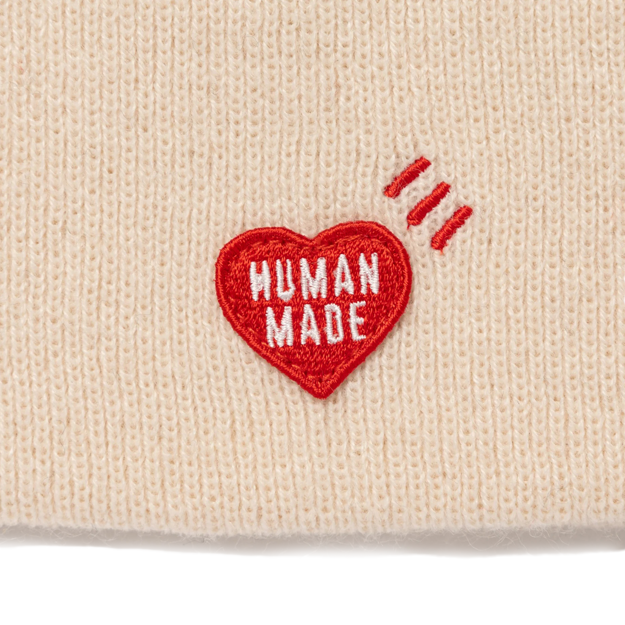 Human Made Beanie White HM30GD072