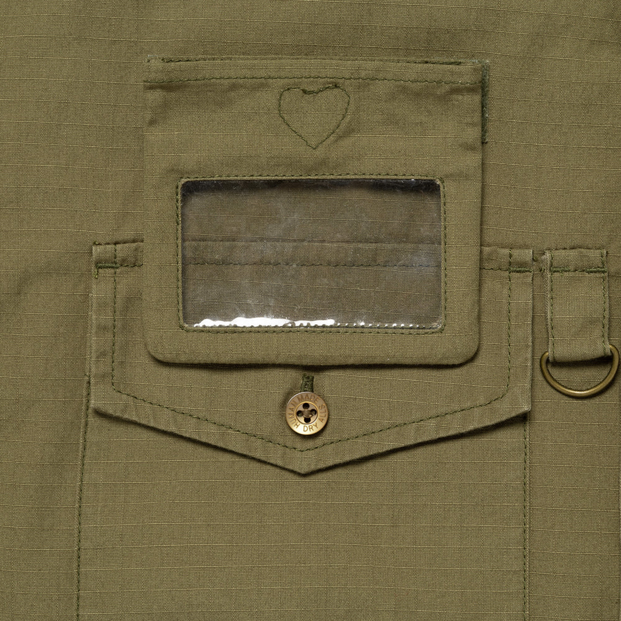 Human Made Cameraman Shirt Olive Drab HM30SH010