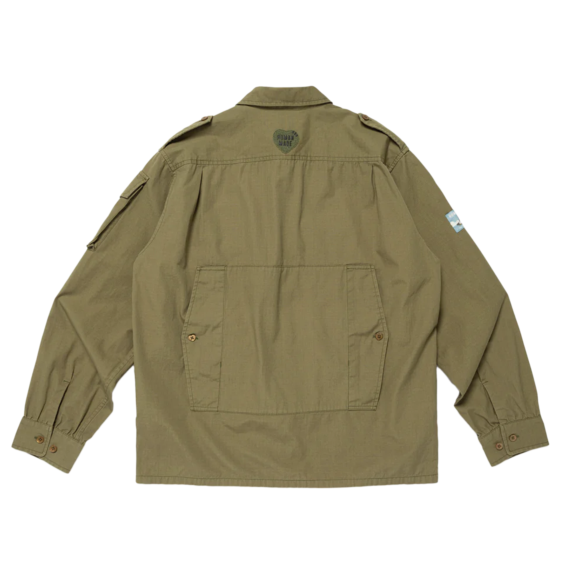 Human Made Cameraman Shirt Olive Drab HM30SH010