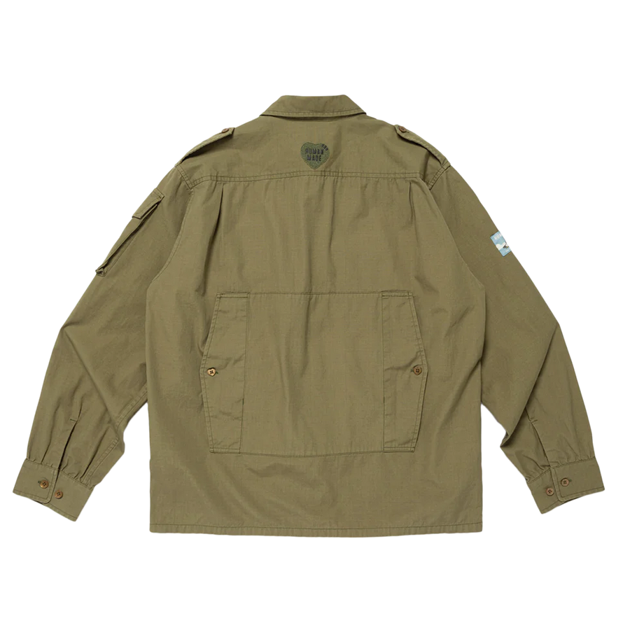 Human Made Cameraman Shirt Olive Drab HM30SH010