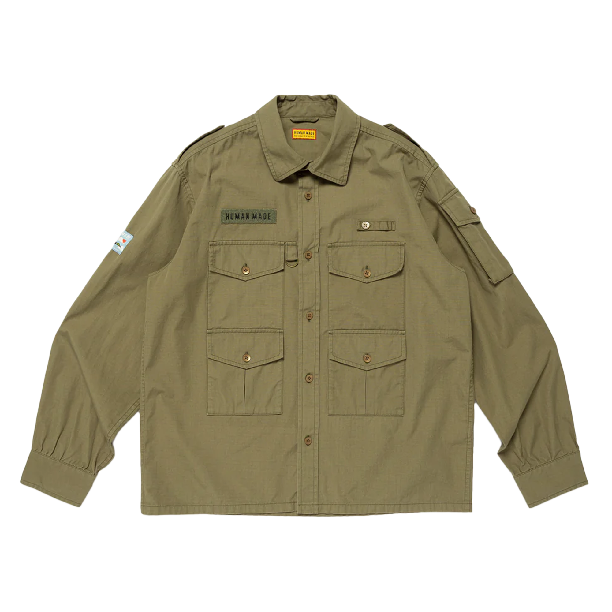 Human Made Cameraman Shirt Olive Drab HM30SH010