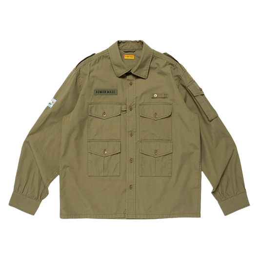 Human Made Cameraman Shirt Olive Drab HM30SH010