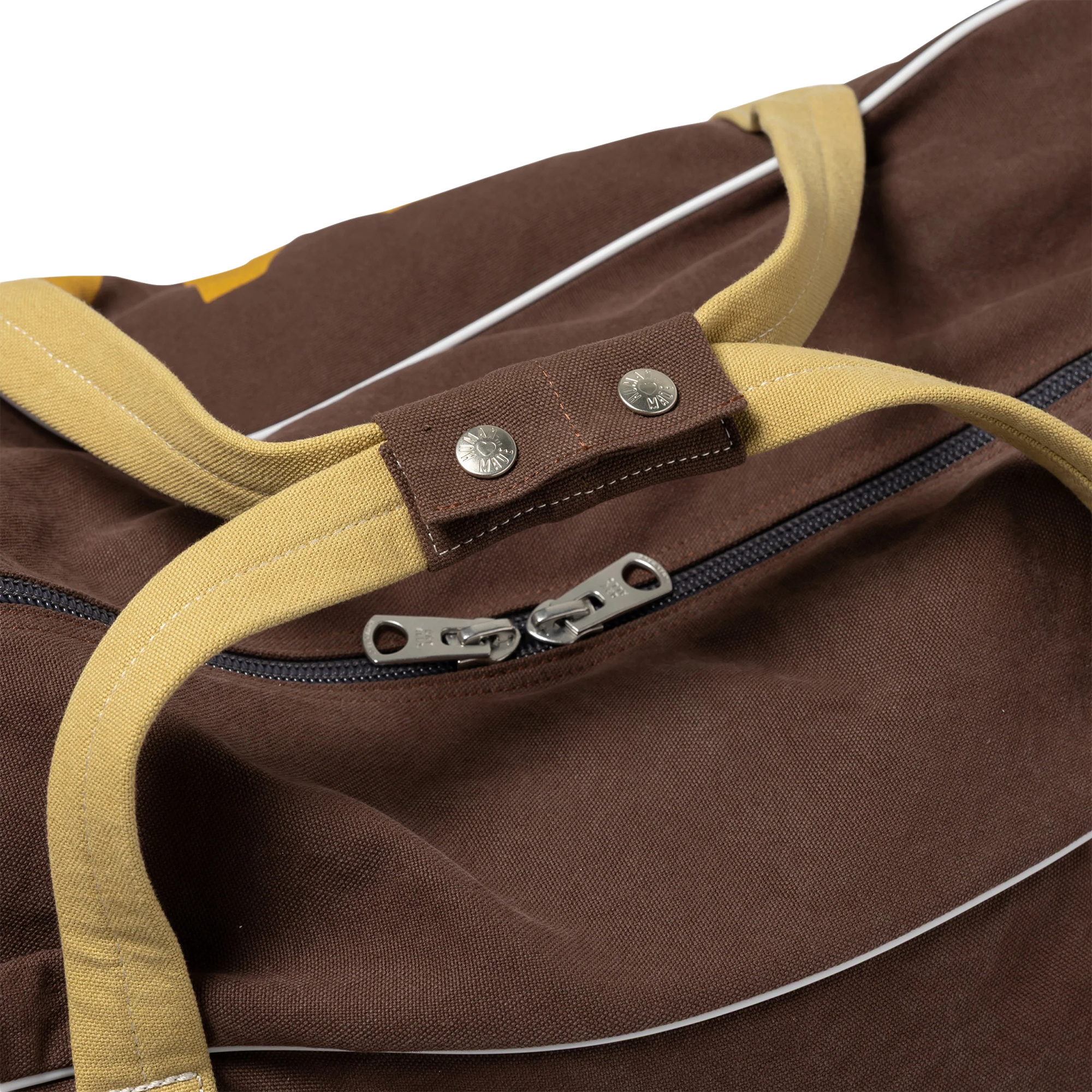 Human Made Canvas Boston Bag Large Brown HM30GD042