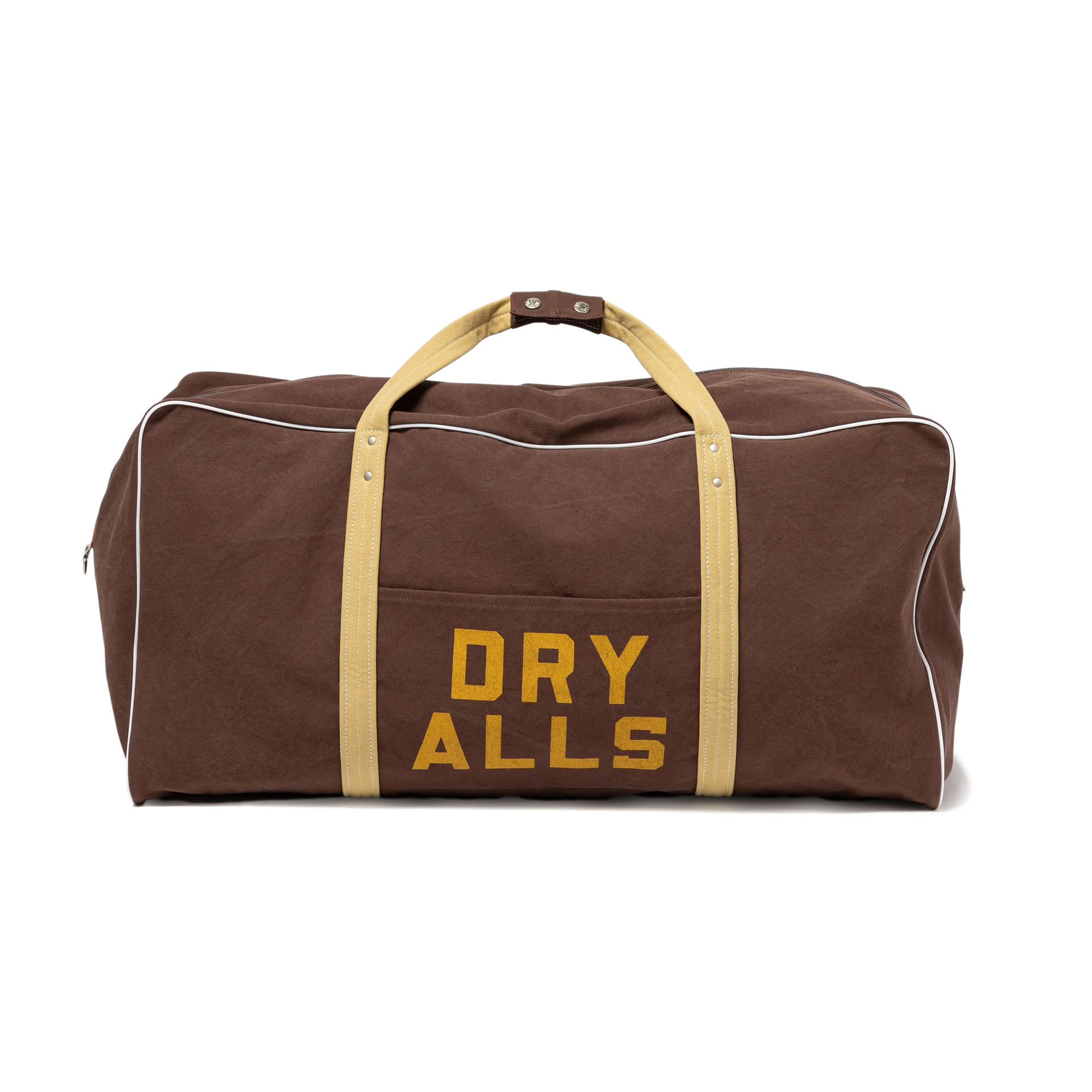 Human Made Canvas Boston Bag Large Brown HM30GD042