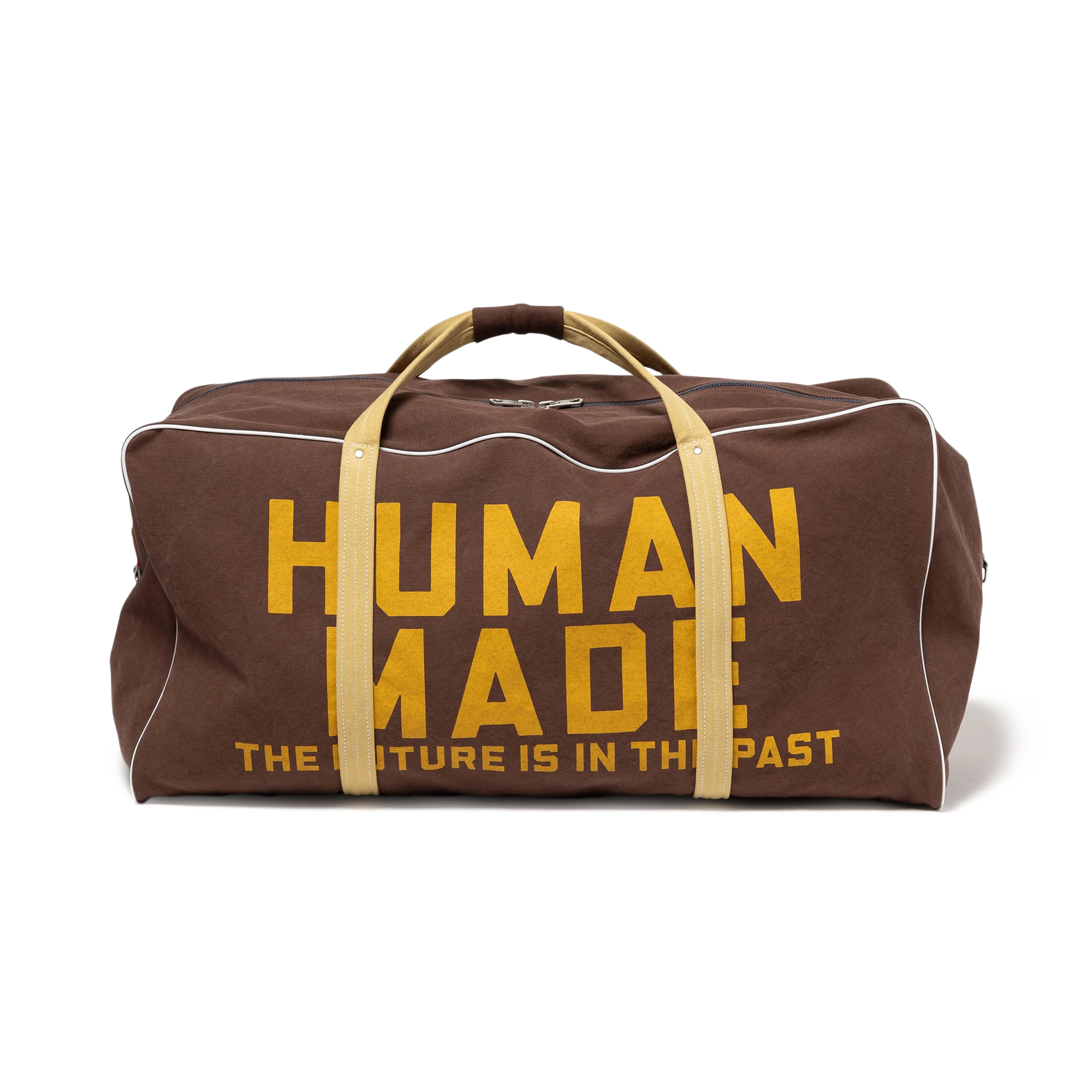 Human Made Canvas Boston Bag Large Brown HM30GD042