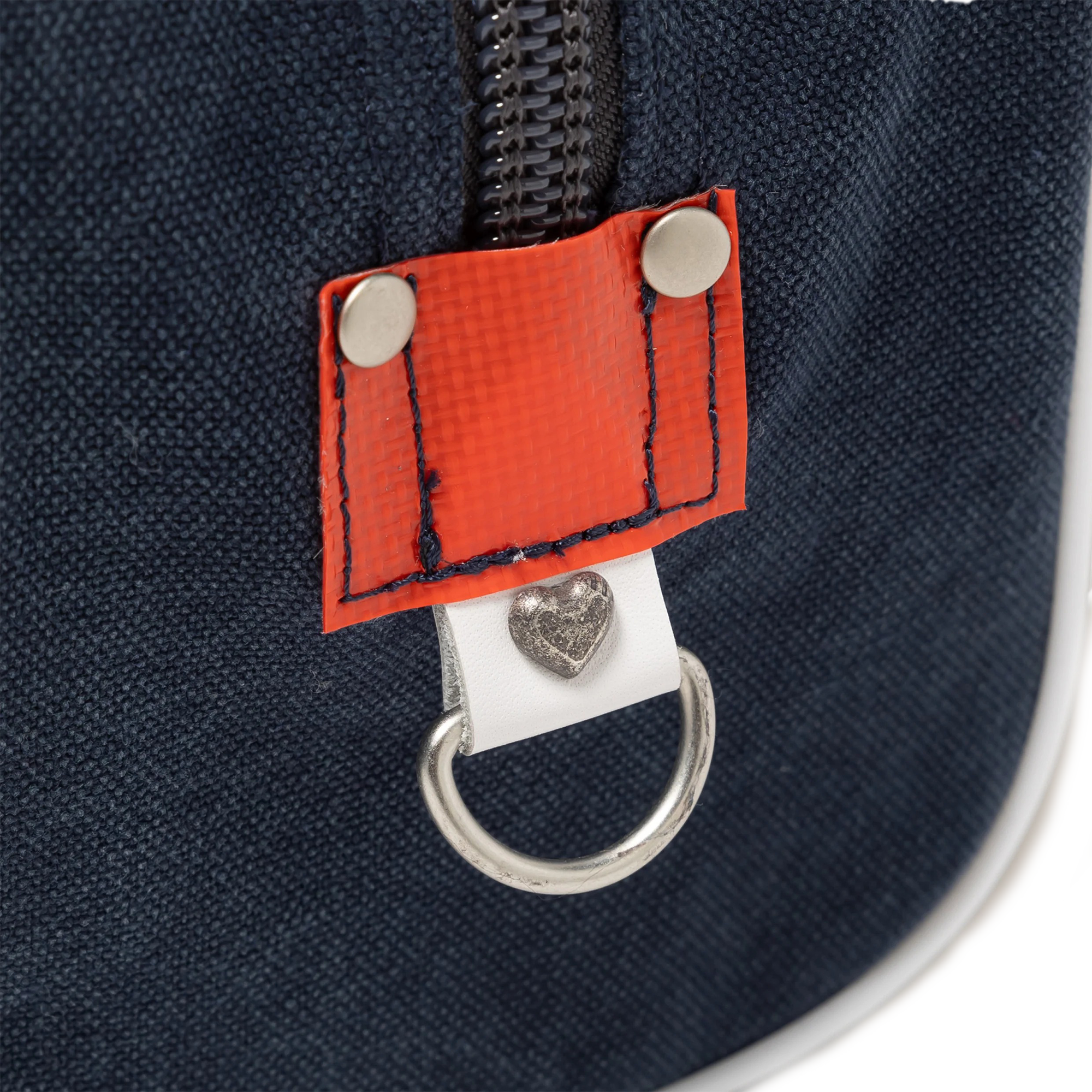 Human Made Canvas Boston Bag Small Navy HM30GD056