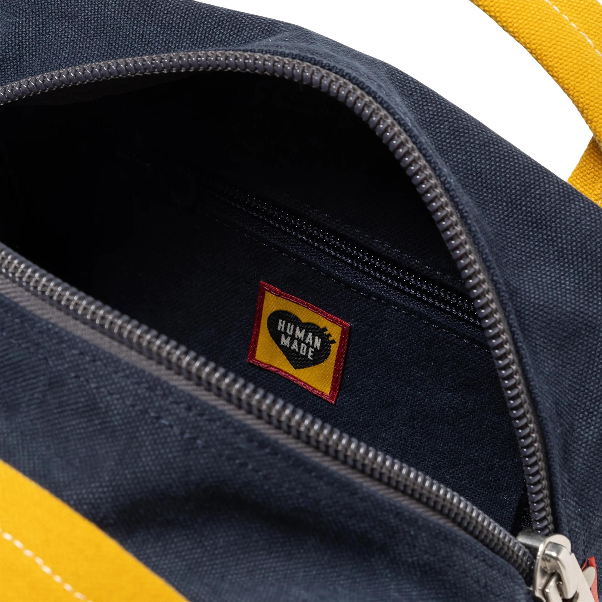 Human Made Canvas Boston Bag Small Navy HM30GD056