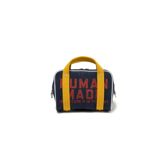 Human Made Canvas Boston Bag Small Navy HM30GD056