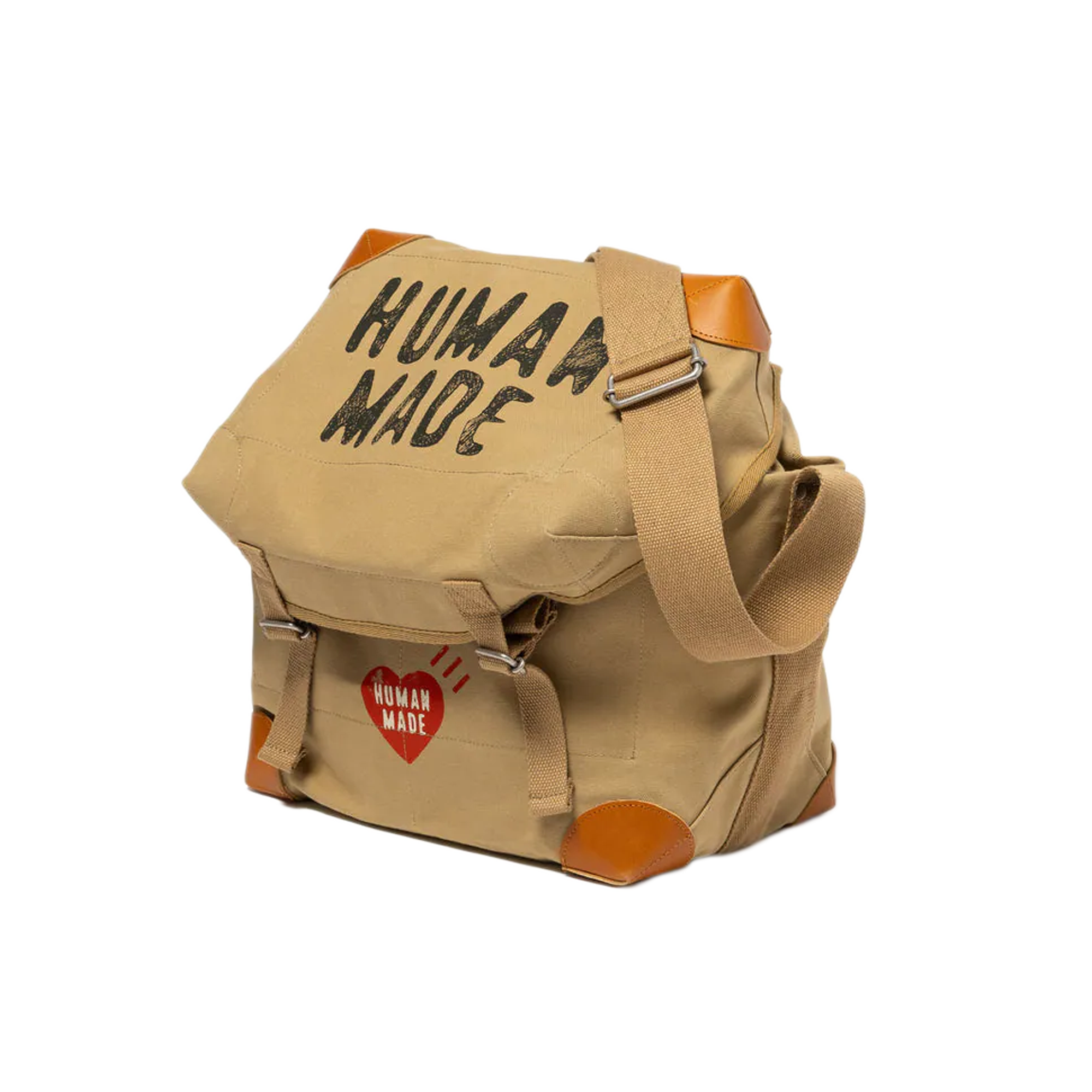 Human Made Canvas Shoulder Bag Brown HM30GD038