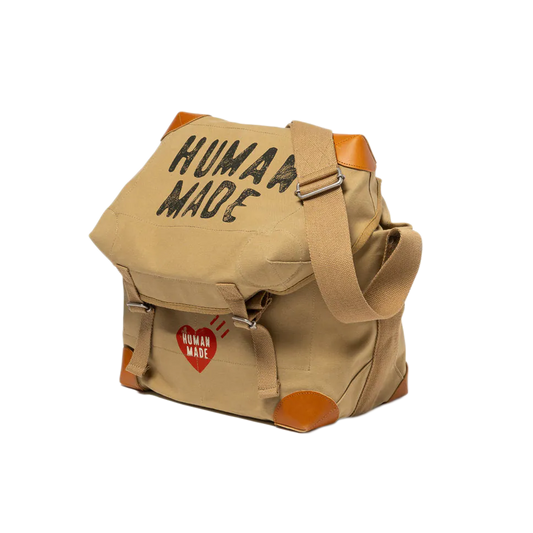 Human Made Canvas Shoulder Bag Brown HM30GD038