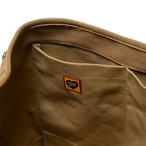 Human Made Canvas Shoulder Bag Brown HM30GD038