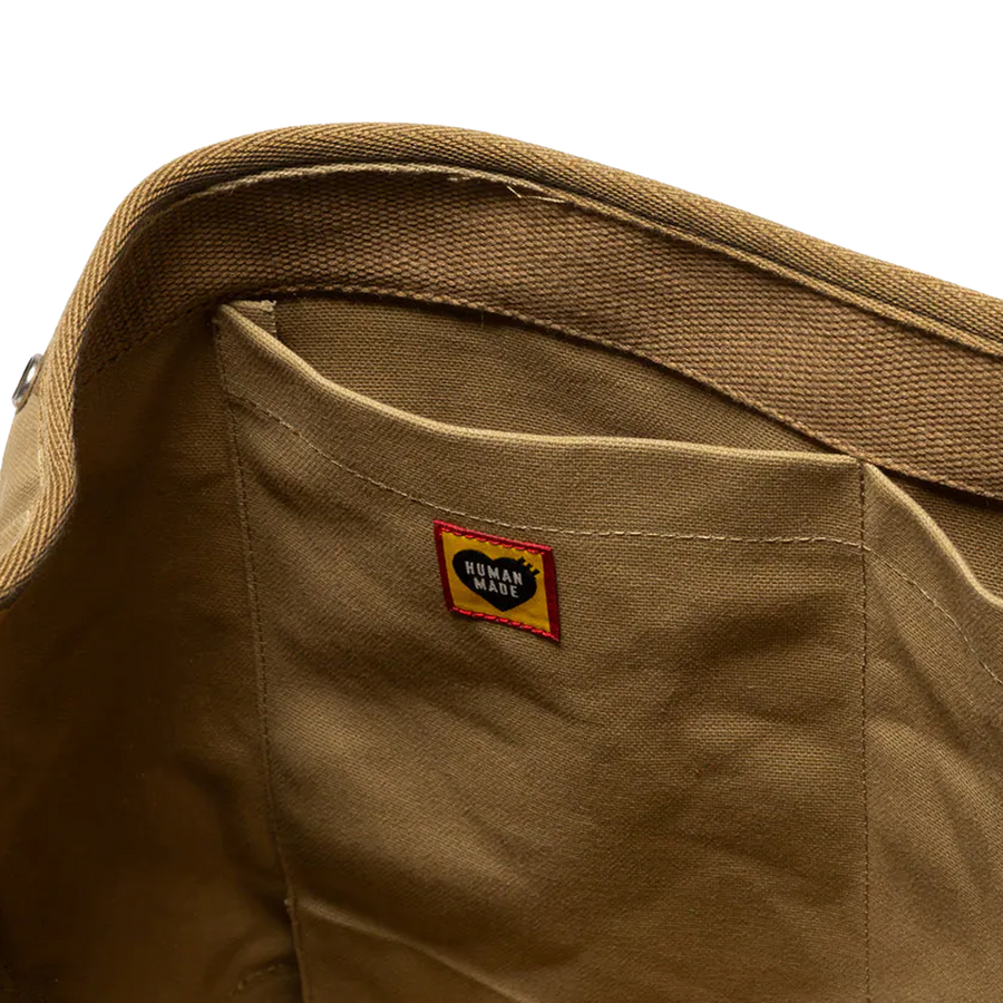 Human Made Canvas Shoulder Bag Brown HM30GD038